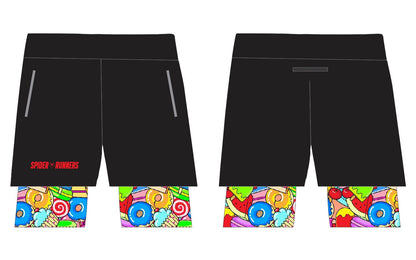 SPIDER RUNNERS DOUBLE LAYER SHORTS *Pre Order Only*