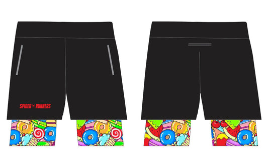 SPIDER RUNNERS DOUBLE LAYER SHORTS *Pre Order Only*